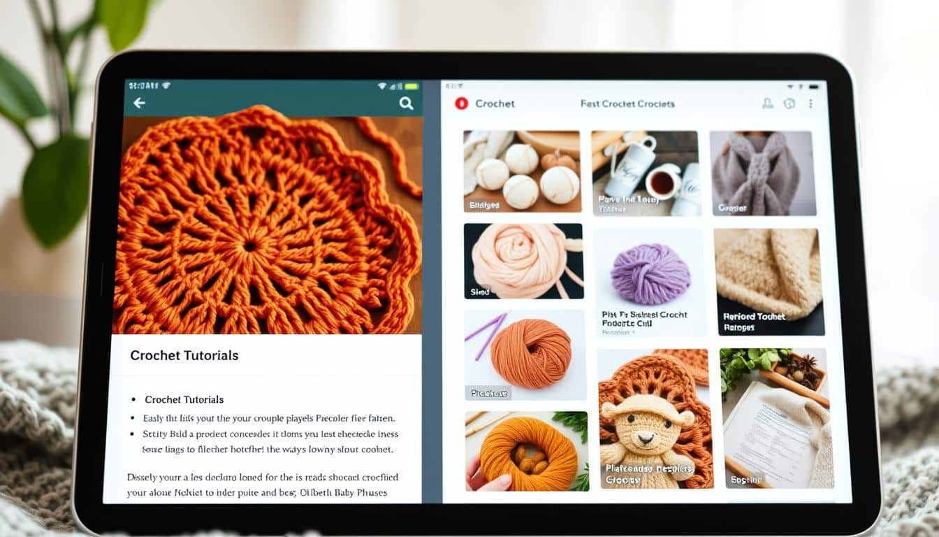 app de crochê