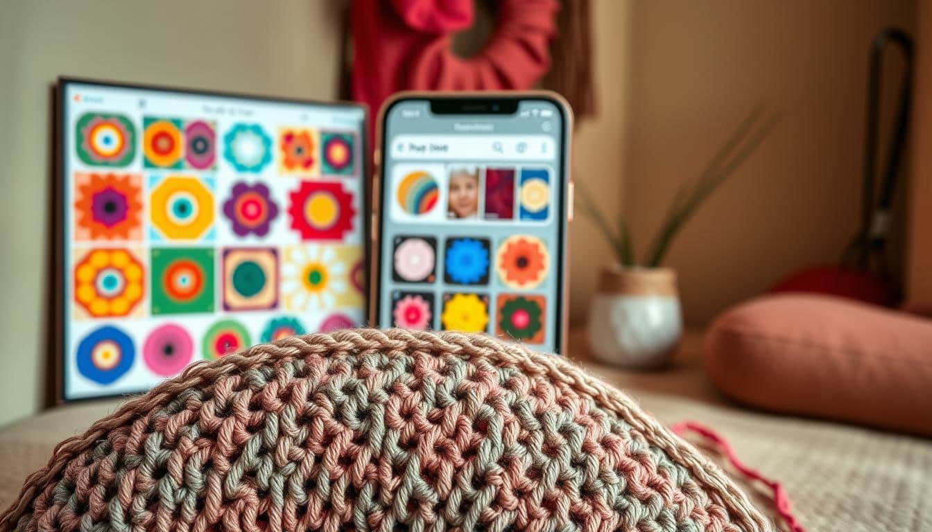 app de crochê