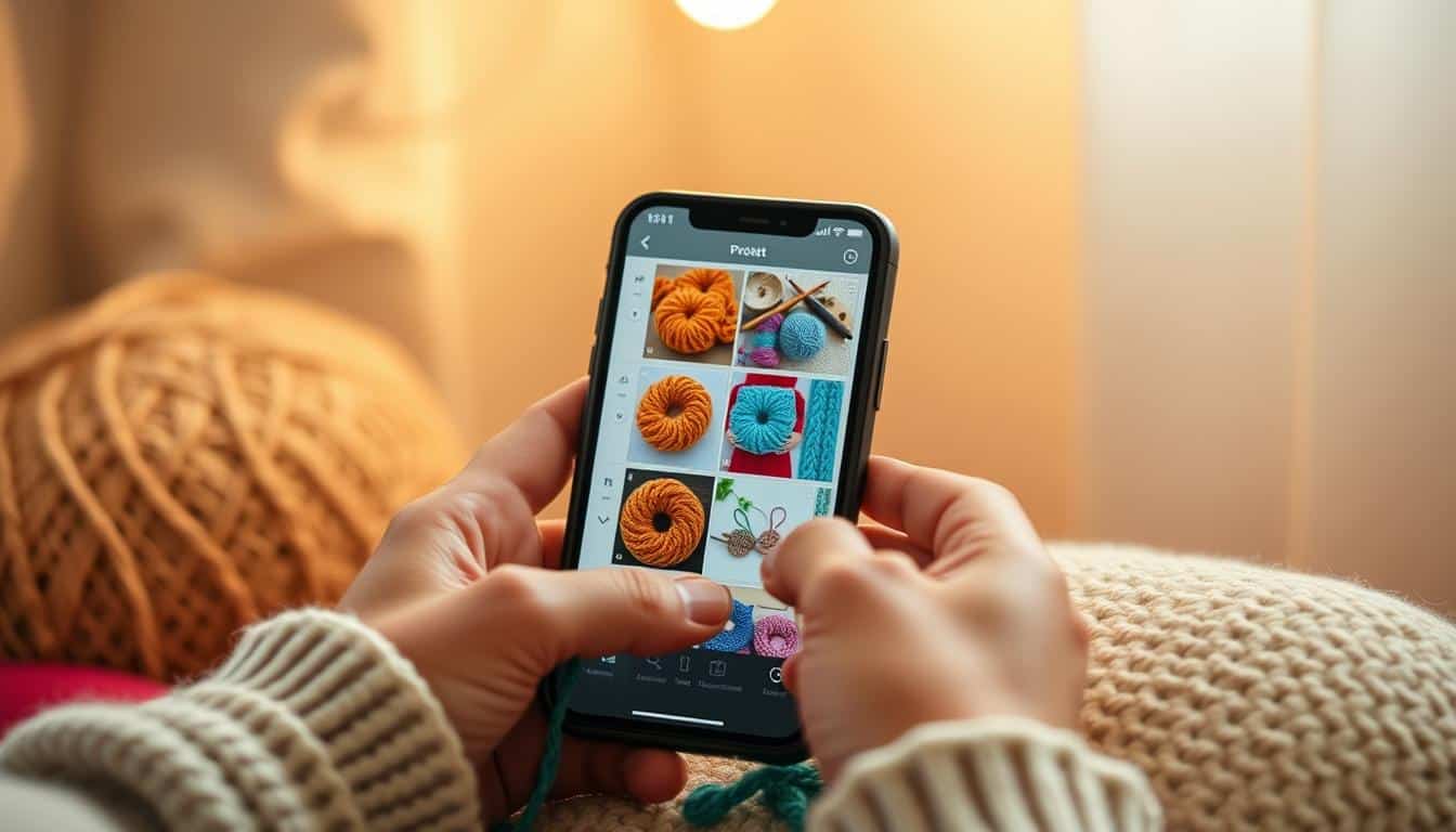 app de crochê