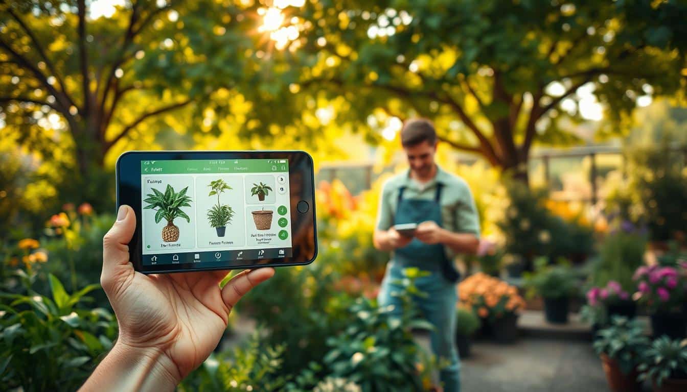 app de planta jardinagem digital