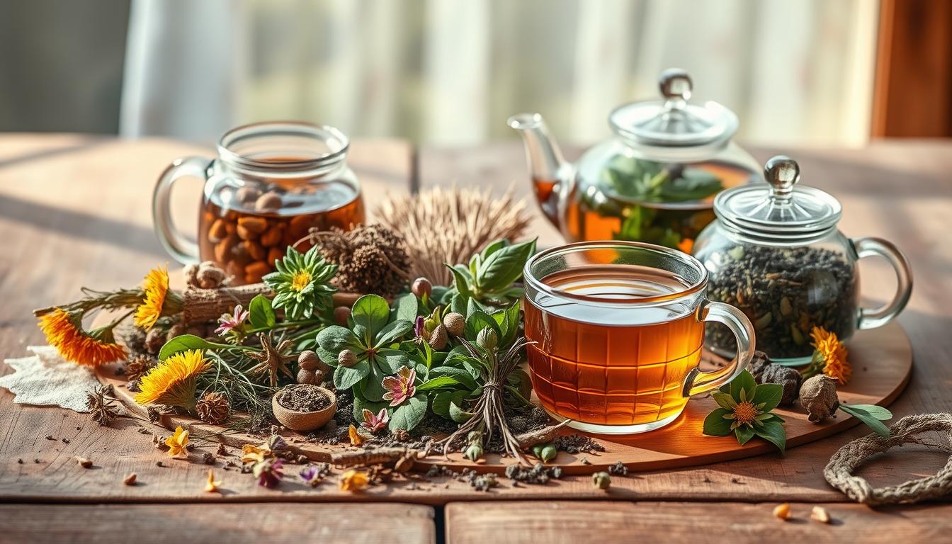 chás naturais para dor de cabeça