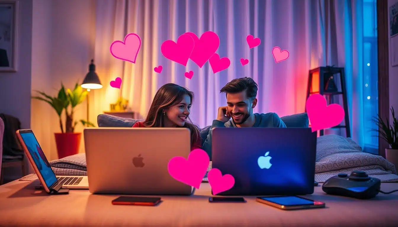 Namoro à distância com ajuda da tecnologia