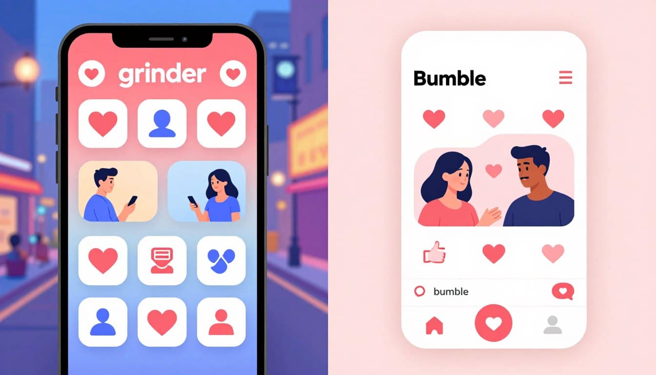Grindr vs Bumble