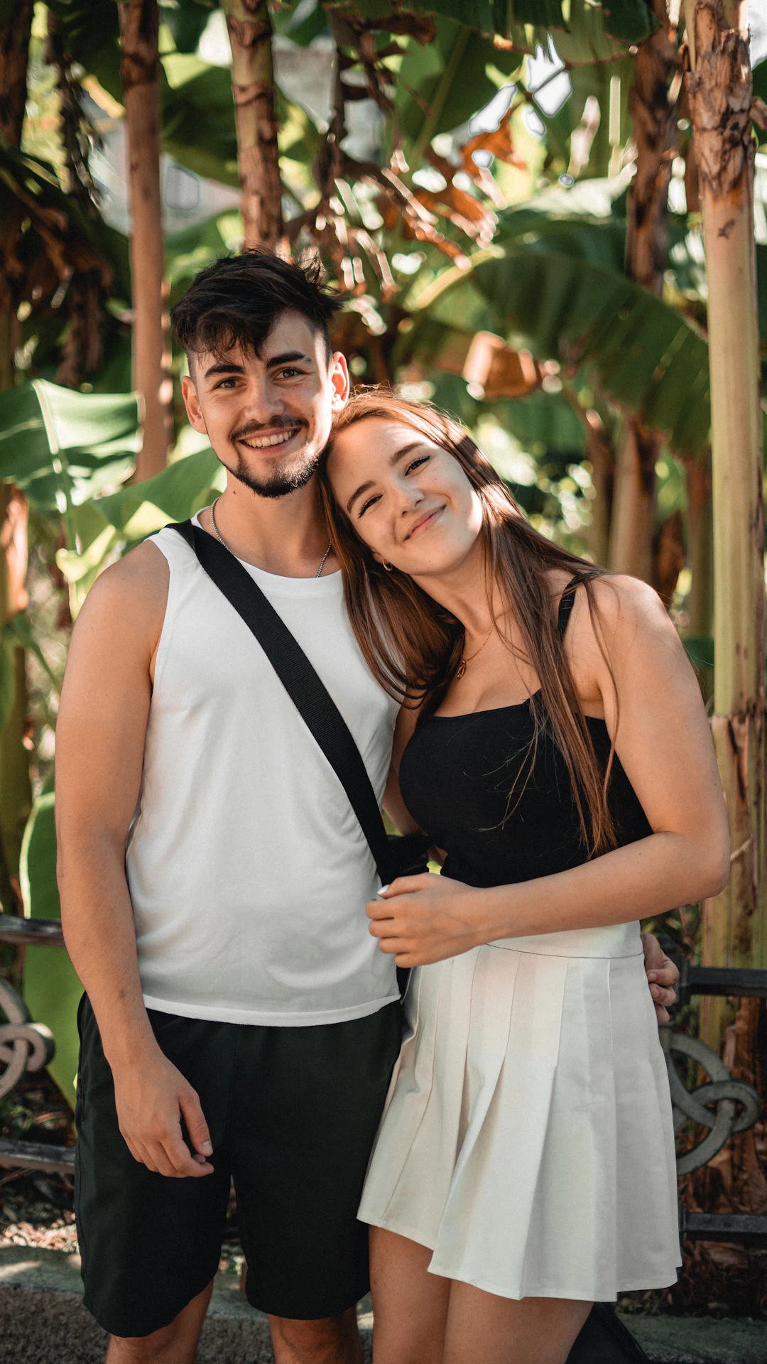 a man and woman posing for a picture